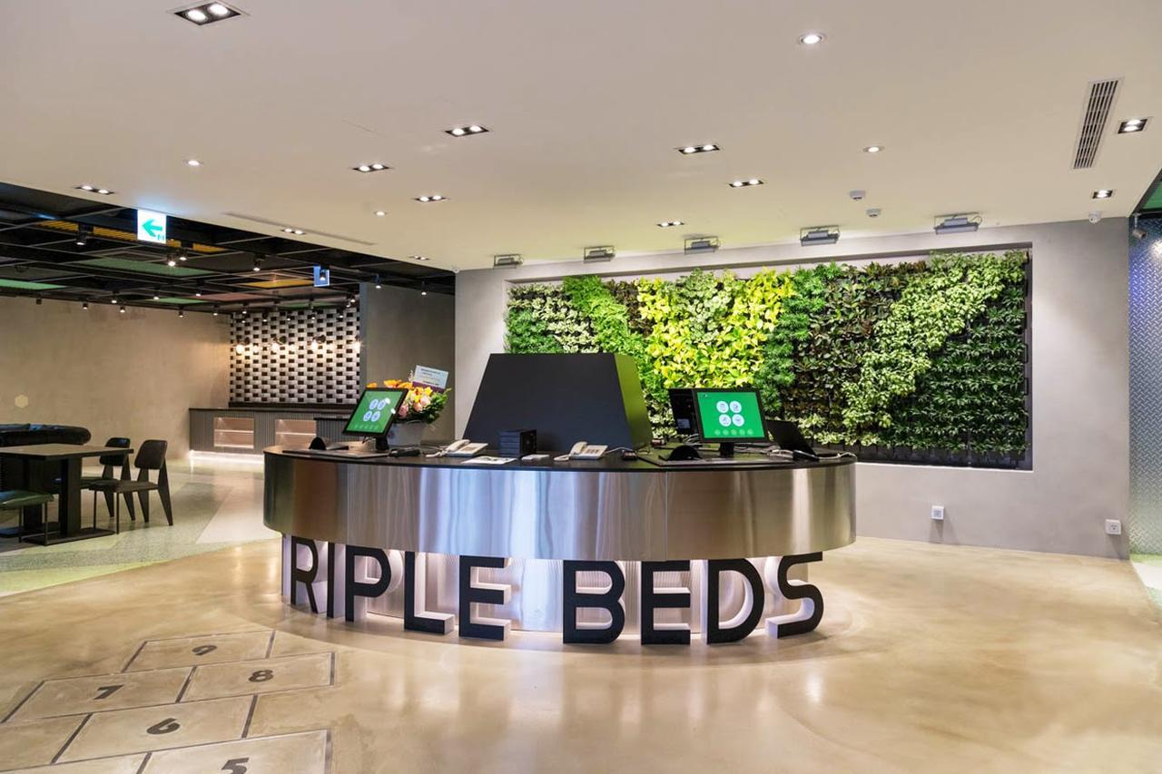 Green World Triple Beds Tchaj-pej Exteriér fotografie
